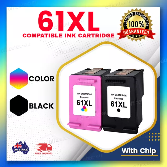 Comp Ink Cartridges For HP 61 XL Deskjet 1000 1510 2000 2510 3000 3050 printer