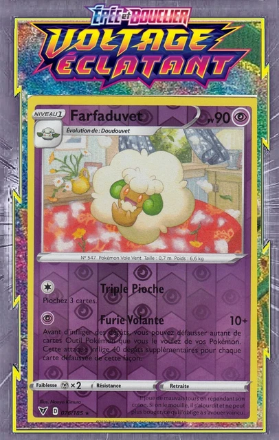 Farfaduvet Reverse-EB04:Voltage Éclatant- 076/185 -Carte Pokemon Neuve Française