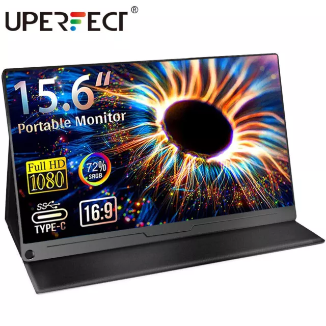 UPERFECT 15,6" Tragbarer Monitor Spielen Monitor FHD IPS Monitor für Laptop PC