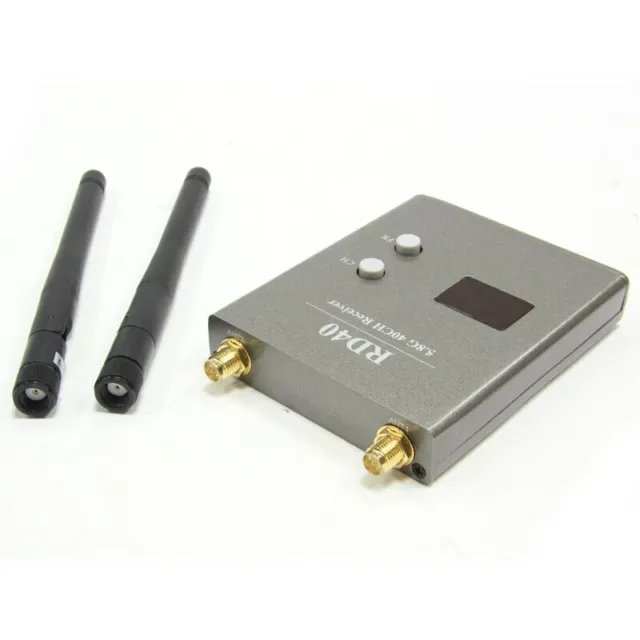FPVOK FPV 5.8GHz RD40 Raceband Dual Diversity Receiver With A/V and Power Cables