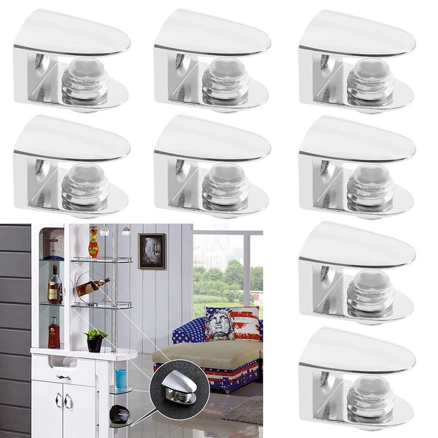 Lot de 16 Chevilles de Support d'Étagère, Alliage Zinc pour Étagères Chevilles d'Étagère pour Étagères Goupille Support Compatible avec IKEA la Pièce 131372 Billy Bookshelf (Argent
