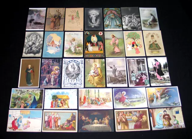 Lot A46 31 Cpa Jesus Marie Illustration Foi Religion Chretienne Angelot Priere