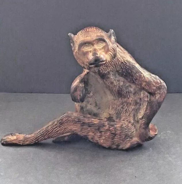 Vintage  Sitting Brass  Monkey   Two Plus Pounds   2945