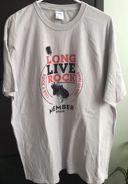 Rock Long Live 25 Years Tee -Size Xl- Rock & Roll Hall Fame Member-Gently Used