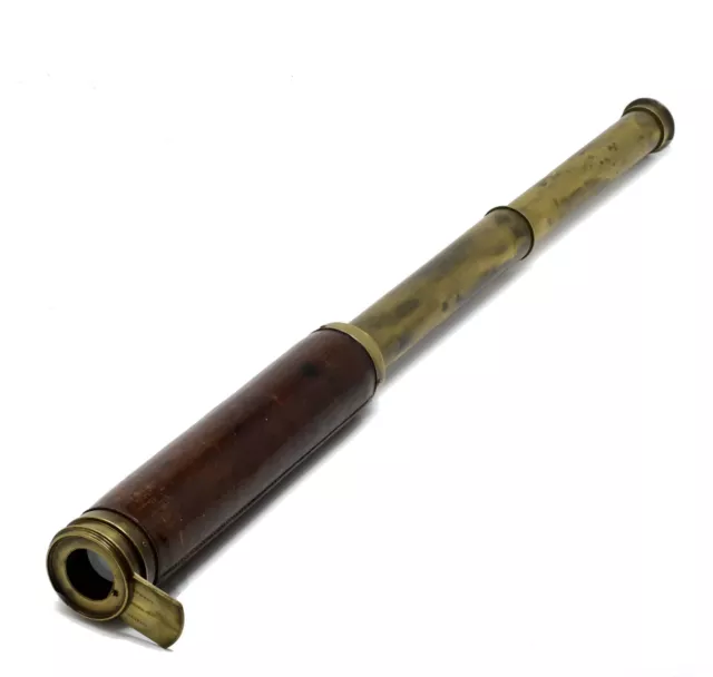 Antique Two Draw Telescope By Gilbert & Wright, London, 1790-1805