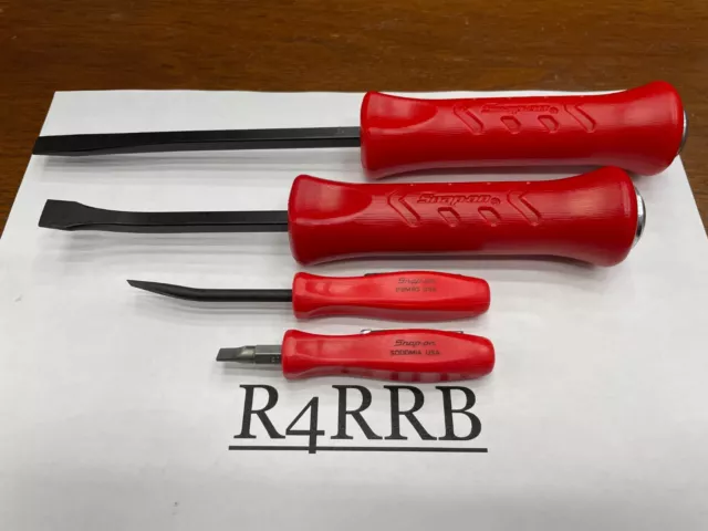 SNAP ON TOOLS USA NEW 4pc RED Pocket Screwdriver Bent Striking