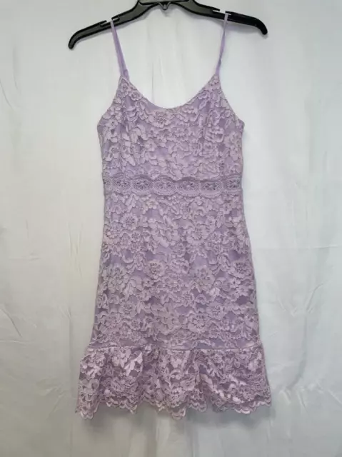 MSRP $78 Aqua Womens Lace Mini Bodycon Dress Size XS