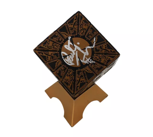Paul Taylor "Pinhead" Signed Hellraiser Gold Puzzle Box Prop Paul Taylor "Pinhead" Signed Hellraiser Gold Puzzle Box Prop