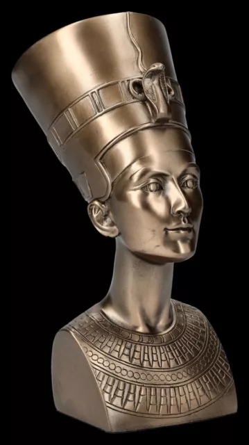 Nofretete Büste - bronziert by Veronese - Ägypten Königin Herrscherin Büste Edel