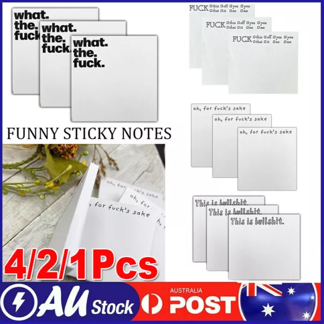 Funny Sticky Note,,Funny Novelty Memo Pads Snarky Novelty Office