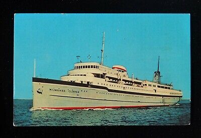 1960s Great Lakes Luxury Liner SS Milwaukee Clipper Muskegon MI Milwaukee WI PC