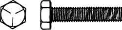 Made in USA 3/4-16 UNF, 4-1/2" Length Under Head Hex Head Cap Screw