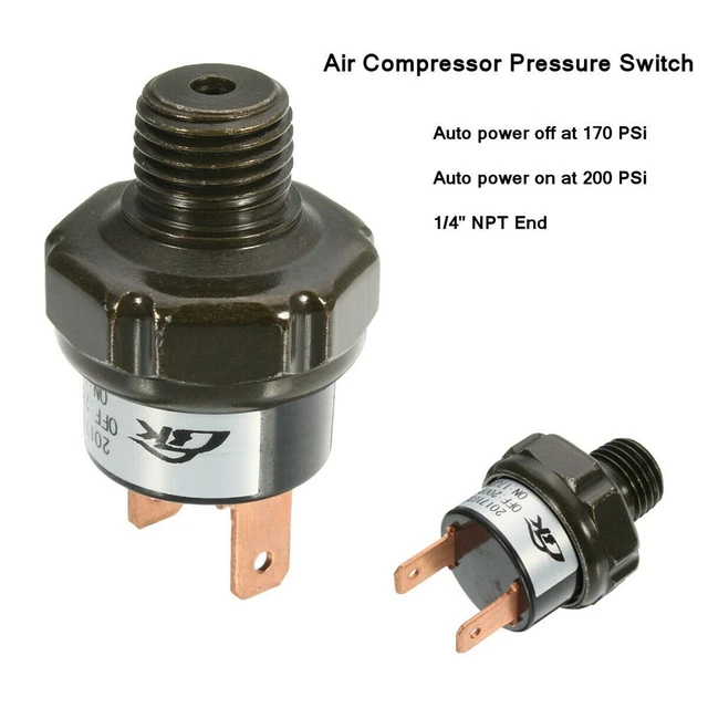 Interruttore pressione serbatoio aria premium 170psi on/200psi spento per sospensione ad aria