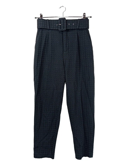 Pantalon Noir Femme Zara - Taille XL, Coupe Régulière, Occasion En Très Bon état