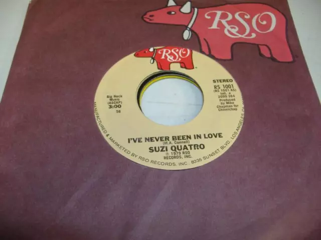 Rock Unplayed NM! 45 Suzi Quatro i ' Ve Never Been IN Love On Rso