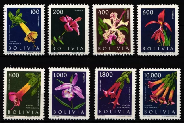 Bolivien 672-679 postfrisch Blumen #JW275