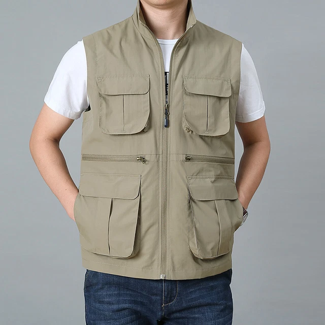 gilet sans manche homme multipoches decathlon