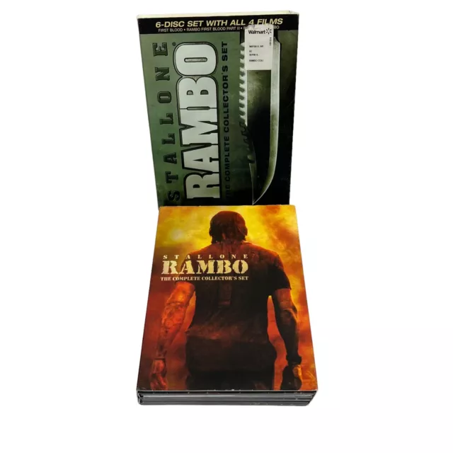 Stallone Rambo The Complete Collectors Set 6 - Disc Set W/ All 4 Films