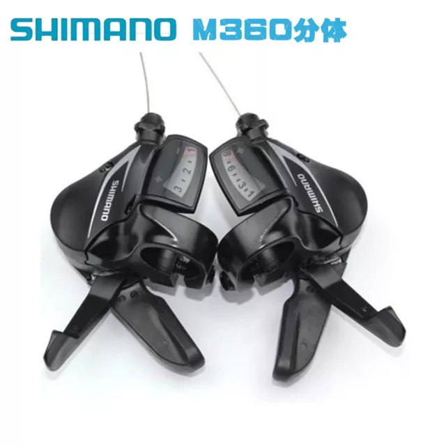 Shimano Alivio SL-M360 3/8/24 Speed MTB Bike Trigger Lever Shifter Set Black