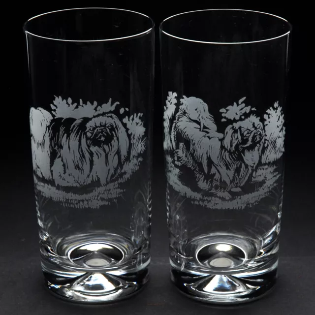 Pekingese | Dog Highball Glass | Engraved | Pair or Single