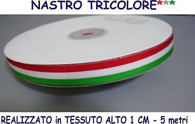 ARDITO MICHELE Nastro Tricolore Largo 5 cm per 5 Metri Top Quality 