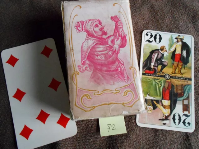 ♣️ Ancien jeu de cartes : Jeu Dondorf tarot N° 245 de 1858