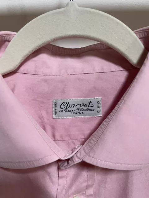 Charvet Pink Custom 100% Cotton Dress Shirt