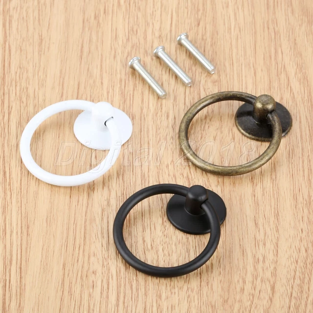 Durable Cabinet Knob Drawer Chest Dresser Door Cupboard Drop Ring Pull Handle