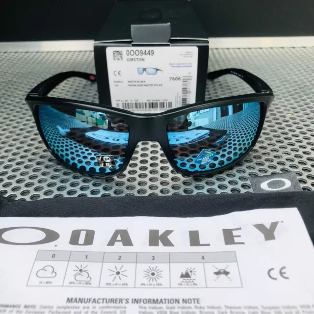 Oakley Gibston | Matte Black | Prizm Deep Water Polarised (H2O)