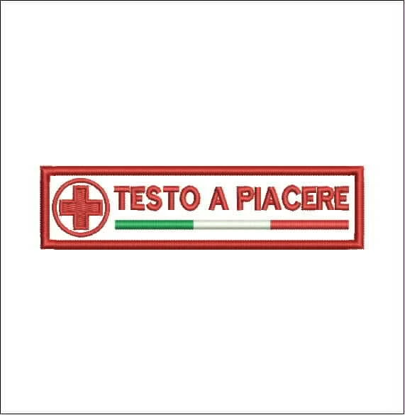 MAREL Patch 118 Imperia Soccorso REGIONE Liguria Toppa Ricamo Termo Adesiva cm 9 x 5 Replica