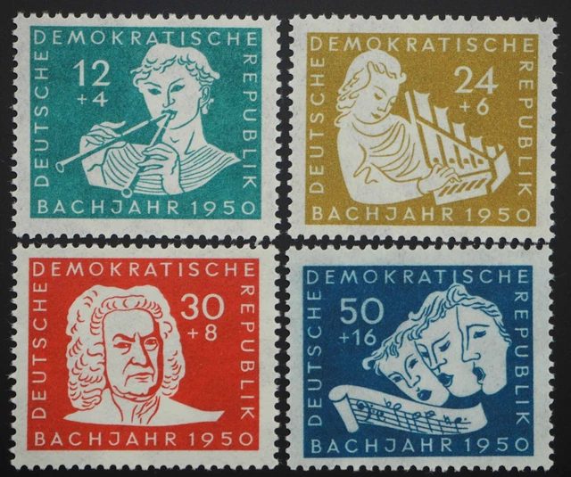 1950 DDR, Serie Todestag von Johann, postfrisch/MNH, MiNr. 256/59, ME 45,-