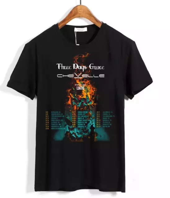 Chevelle, Three Days Grace Headline Tour 2023 Concert T Shirt Full Size PP938