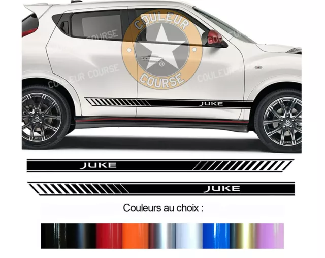 2 X Bandes Laterales Bas Portes Pour Nissan Juke Autocollant Sticker Bd599-12*