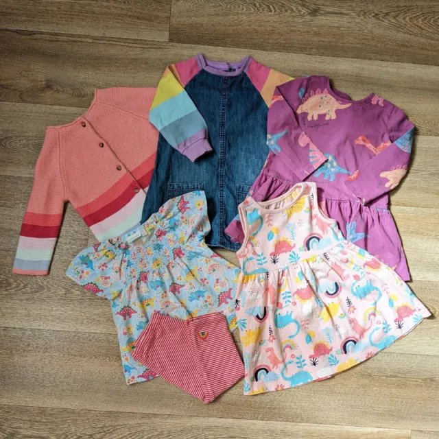 Baby Girls BIG Clothes Bundle Age 12-18 Months Dinosaurs And Rainbows