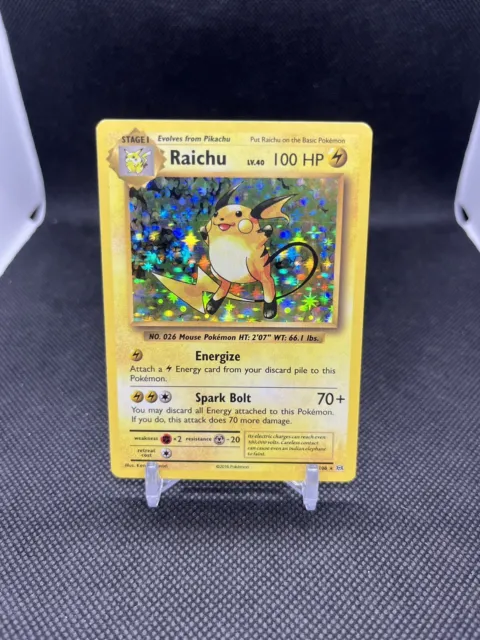 Raichu - XY Evolutions Set - 36/108 - Holo - Pokemon Card - Near Mint- Mint
