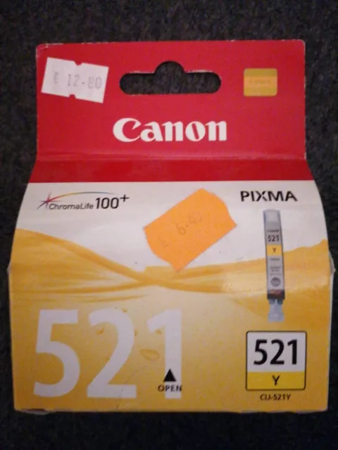Cartouche dencre Canon CLI-521Y jaune