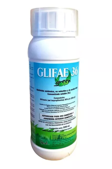 Désherbant Systémique Glifae 500ml Traitement Herbicide Cesped Sarabia Tidex Pro