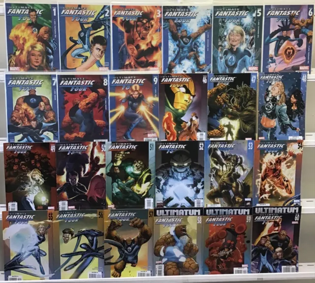 Marvel Comics Ultimate Fantastic Four Comic Book Lot of 24