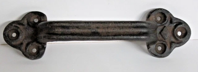 Cast Iron Gate Door Pull Extra Large Handle Country Primitive Farm Rustic Barn