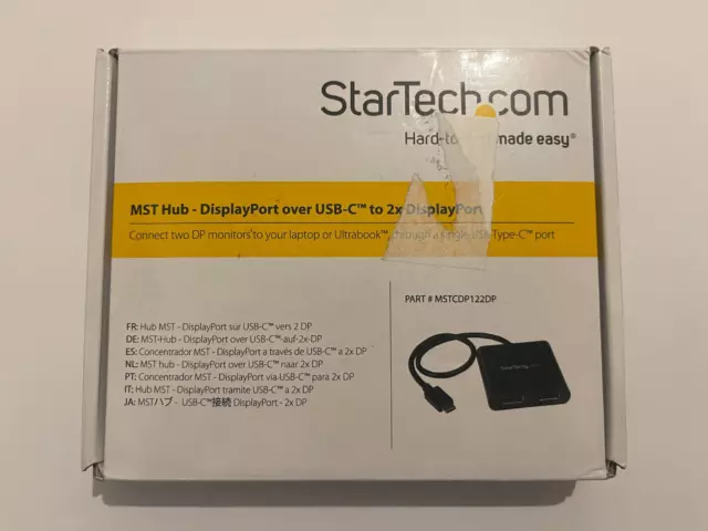 Startech 2-Port Multi Monitor Adapter USB-C auf 2x DisplayPort Hub Splitter