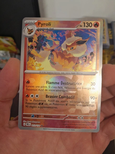 Carte Pokemon Pyroli 013/131 REVERSE Holo EV8.5 Évolutions Prismatiques