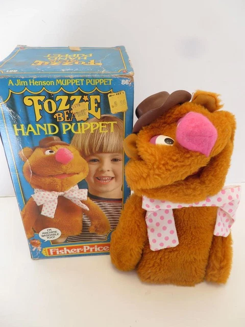 1978 Fisher Price Muppets Jim Henson Muppet Doll Puppet FOZZIE BEAR #861