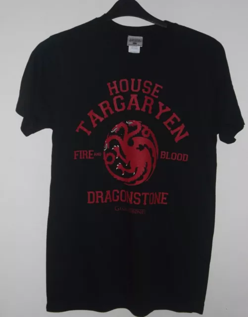 New Official Game Of Thrones House Of Targaryen Crest Mens Tshirt Size Small Med