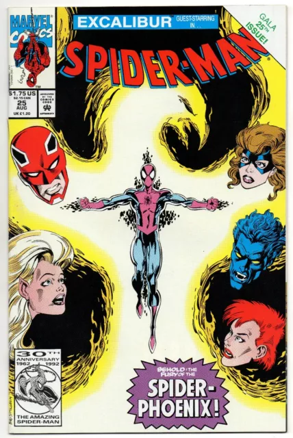 Spider-Man Vol 1 No 25 Aug 1992 (VFN+) (8.5) Marvel, Modern Age (1985-Now)