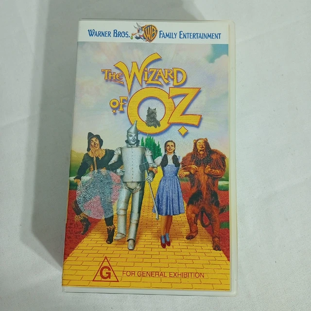 THE WIZARD OF Oz Warner Bros Family Movie Judy Garland VHS Video Tape