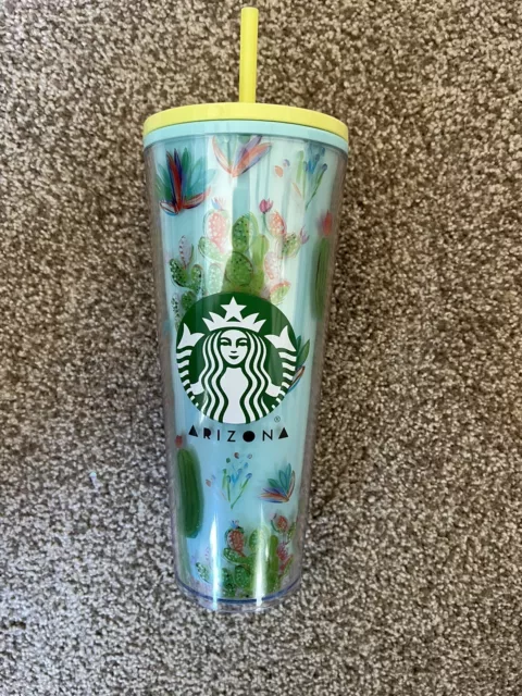 Starbucks Cold Cup With Pink Retro Flowers Design – Pink Cactus Creations