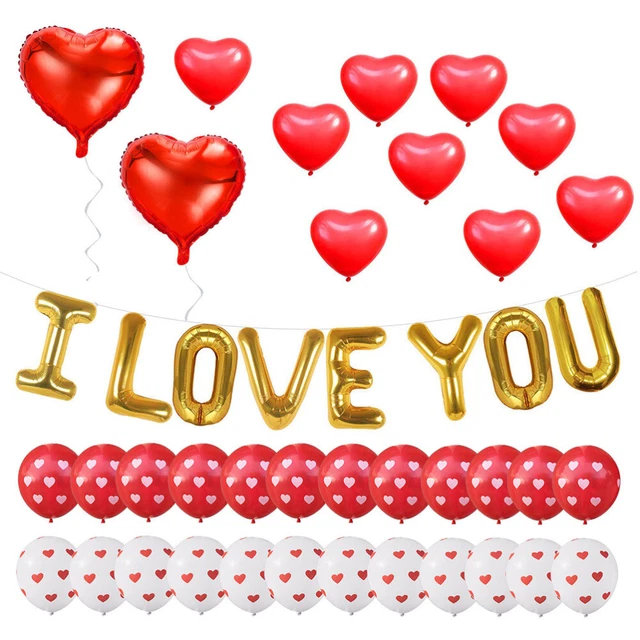 Ballons En Forme De Coeur Pour La Fête Coeur Ballons Saint Valentin Mariage
