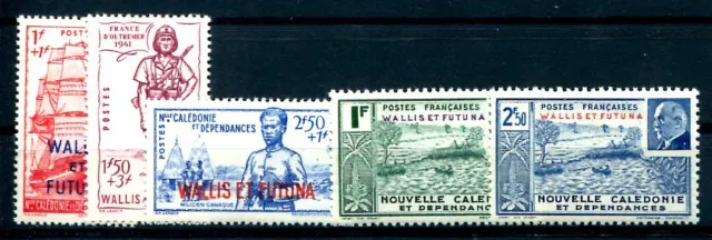 WALLIS et FUTUNA 1941 Yvert 87-91 ** POSTFRISCH(F1631