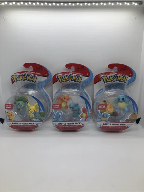 Pokemon Set Di 2 Figure Battaglia Deluxe: Pikachu E Charizard Pronte All'azione, 5,1 Cm E 10,2 Cm