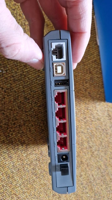 AVM FRITZ!BOX 2170 modem router switch ADSL2+ 4x LAN USB rosso con ...